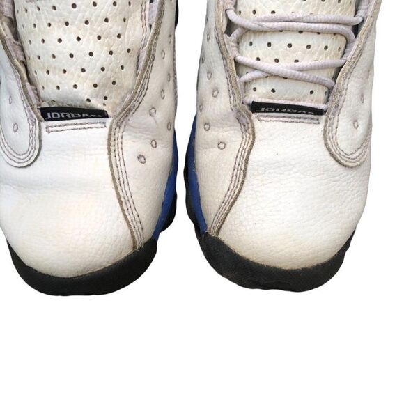 Rare 2017 air jordan 13 retro white hyper royal black size 7.5 - Picture 3 of 14